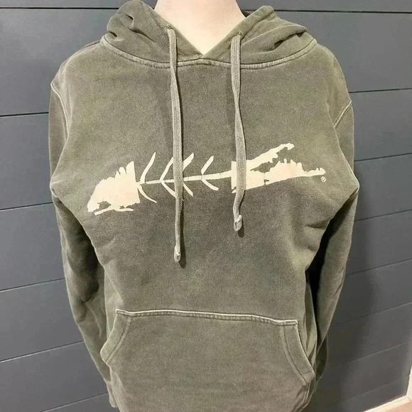 Tops - Green Long Island hoodie. Purchased from a local boutique